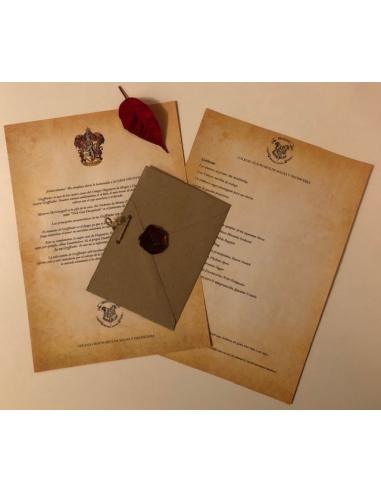 Pack MASTER PLUS: Carta de Hogwarts...